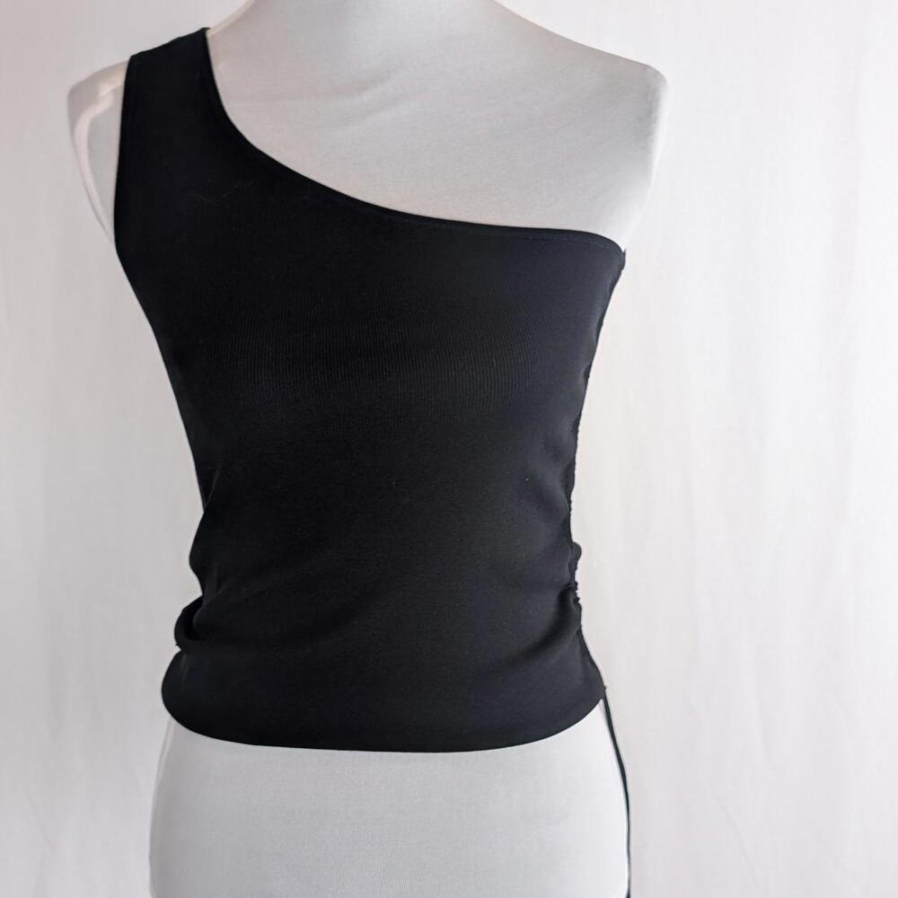 MNG Women's Black One-Shoulder Sleeveless Top XS